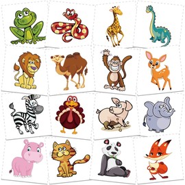 30 Sheets (210pcs) Animals、Shark、Cars waterproof Temporary Tattoos For Kids,Cartoon Mixed Styles Tattoos, children's Fake Tattoos stickers toys,boys temporary tattoos, Party Supplies Gifts