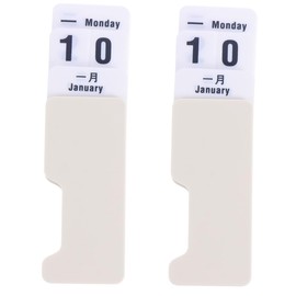 Ciieeo 2pcs Digital Calendar Perpetual Desk Calendar Wall Planner Desktop Memo Pad