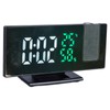 LED Digital Alarm Projector Clock Multifunction Four Levels Brightness Angle