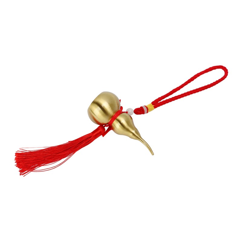 Feng Shui Wu Lou Red Lucky Tassel 10cm High Rope