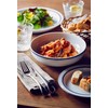DANSR DANSK Bistro Salad Plate, 8.9 inches (22.5 cm), Microwave,
