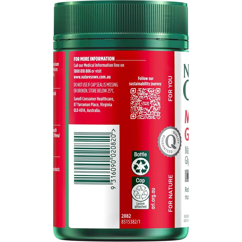 Nature's Own Magnesium Glycinate | 200 Tablets