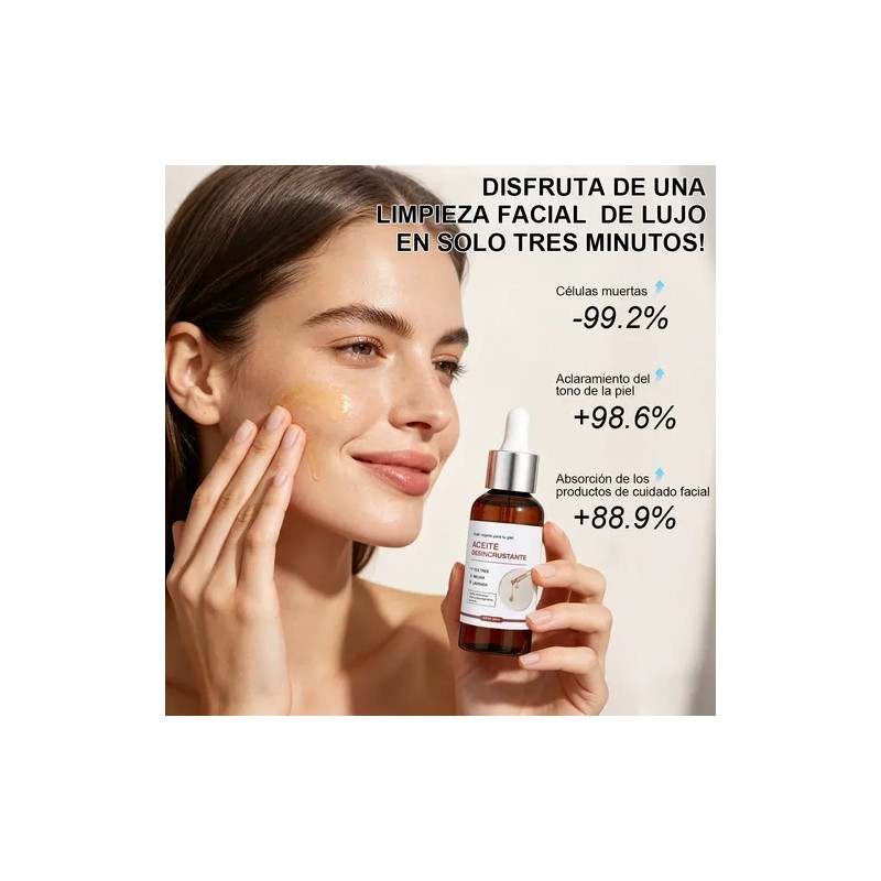 50ml*2 Facial Aceite Desincrustante Exfoliante Reduce Poros