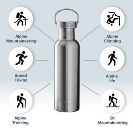 SALEWA Unisex - Adult Aurino BTL 0.75 L Bottle, Grey, Normal