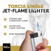 Palio Torcia Single Jet Flame Lighter, Refillable, Adjustable Torch Flame,