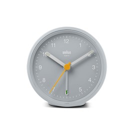 BRAUN/Brown Table Clock, Alarm Clock, Gray, BC12G Analog Alarm Clock, Genuine Imported Product Table Clock, gray, Minimalist