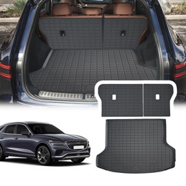 YEBOOCA Cargo Liner Compatible with 2021-2025 Genesis GV80 Trunk Mat Back Seat Cover Protector(Backrest+Trunk Mat)(for 2021-2025 Genesis GV80)