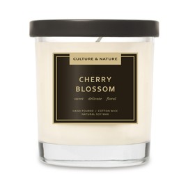 CULTURE & NATURE Natural Soy Wax Candle 7oz (Cherry Blossom)