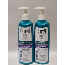 CUREL 2 × Curel • HYDRA THERAPY • Wet Skin Moisturizer • ITCH DEFENSE, 12 Fl Oz Each