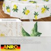 ANRO Oilcloth Tablecloth Washable Wax Tablecloth Garden Tablecloth Round Oval