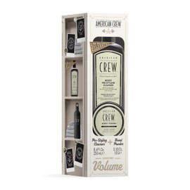 AMERICAN CREW - Boost Duo Set with Pre-Styling Cleanser, 250ml + Boost Powder, 10g, Volumising Set for Men, Ideal for Fine or Thin Hair