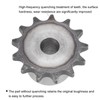 sourcing map Chain Roll Gear 10 mm Bore 3/8 Inch