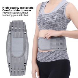 Soporte para la Espalda,ANGGREK Soporte para la Espalda Soporte Lumbar Cinturón Correas Ajustables Lumbar con Correas Reflectantes para Correr Escalada(M)