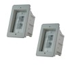 iMBAPrice IMBA-DVFR1W-2 Recessed Electrical Outlet Mounting Box with Paintable White