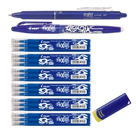 Special Volume Pack Pilot FriXion Ball Rollerball Pen [0.7] 18 Refills | 6 Sets of 3 Blue + 1 Frixion Ball in Blue + 1 Frixion Clicker in Blue and 1 Frixion Original Remover in Blue