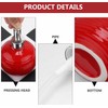 EatingBiting Red Easy-to-Clean Ceramic Hand Soap Dispenser Bathroom Countertop Decorative
