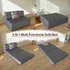 ARTPLAN Fold Sofa Bed-Sleeper Single with Pillow, Modern Futon Sleeper
