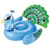 SLOOSH 62" Blue Giant Peacock Raft Swimming Pool Float Lake