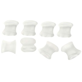 Iconikal Gel Orthotic Toe Spreader Spacer Separator Corrector Straightener, Medium, 8-Pack