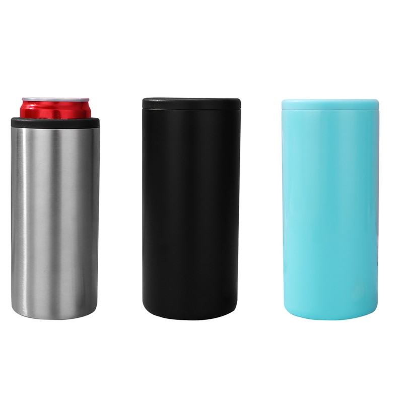 4 in 1 Insulated Can Cooler Double Walled Stainless Steel