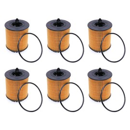 iFJF PF457GO Oil Filter Element Replacement for Bui-ck Regal 2.4L 2011-2017 Chevy Cobalt 2.2L 2005-2010 GMC Terrain 2.4L 2010-2017 Replaces 19260345 PF2244G PF456G(Set of 6)
