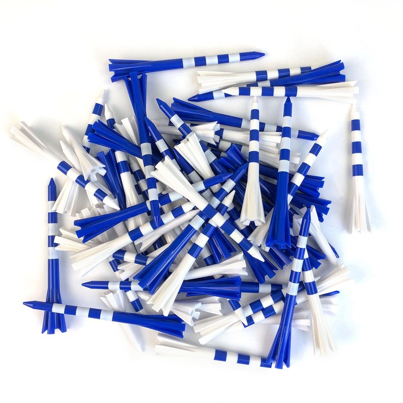 Crestgolf 150 Pack Plastic Golf Tees, Contain 100PCS 3-1/4" Long