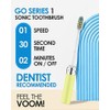 Voom Sonic Go - cepillo para polvo de dientes eléctrico