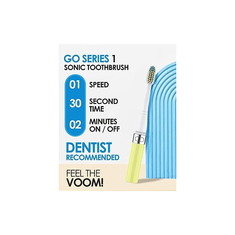 Voom Sonic Go - cepillo para polvo de dientes eléctrico
