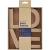 Papermania docrafts 3D Letters Box of 4 - Love, Brown,