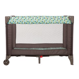 Cosco Funsport Compact Portable Playard, Lightweight, Easy Set up, Foldable Baby Playpen with Carry Bag, Elephant Squares