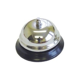 Traditional Stainless Steel Desktop Reception Desk Service Bell idel for Ringing Service Bell Hand Servant Service Butler Reception Waiter Shop Counter Drama Play Game