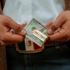 Montana Silversmiths Bright Cut Engraved Mexican Pride Money Clip