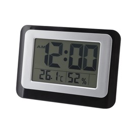 Digital Clock Large Display Blue Backlight Temperature Humidity Function Wall Mounted Alarm Clock for Offices