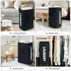 CHICVITA 75L Slim Laundry Hamper with Wheels and Removable Wash