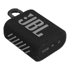 Bocina JBL Go 3 JBLGO3 portátil con bluetooth waterproof negra 127V