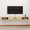 TuckTect Floating TV Unit, 55'' Wall Mounted TV Cabinet, Floating