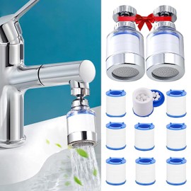 PZLobiet Water Purification Unit - Chlorine Reduction, Made of ABS and Stainless Steel, Easy to Clean, 99.9% Lead, Calcium, Rust, Iron, Heavy Metals and Sediments Removal