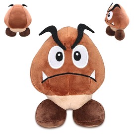 Super Bro Plush Cuddly Toy, 16 cm Plush Toy Goomba, Anime Cartoon Plush Toy, Plush Soft Stuffed Toy, Character from Computer Game, Birthday Gifts, Children's Figure, Stuffed for Boys and Girls