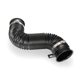 Universal 3"(76mm) Cold Air Intake Flexible Induction Pipe Hose Kit Silver Black From Madlife Garage