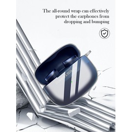 Case for Bowers & Wilkins Pi8 /Pi6 Wireless Earbuds,Soft Protective,Shockproof, BOVUGAC High Transparency TPU Case Cover for B&W Pi8 and Pi6 with Keychain & Cleaning Kit & Lanyard-Clear