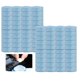 80pcs Car Screenwash Tablets, Concentrated Windscreen Car Wiper Solid Cleaning Effervescent Tabs, Multifunctional Washer Fluid Tablets for Cleaning Car Glass Wiper Kitchen Windows Screen Etc