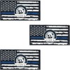 Thin Blue Line Sticker Code 4,Black White and Blue Stripe