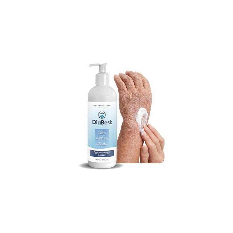 Diabest 500ml. | Crema para Pies Agrietados y Piel Muy