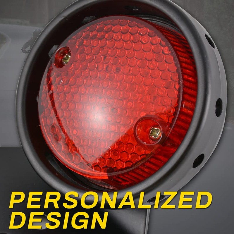 NATGIC Rear Brake Light LED Retro Red Stop Lamp License