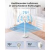 WOWDSGN 22dB Quiet Floor Fan, 3D Air Circulator Oscillation Fans,