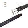 KIETH Men's Business Belt, Genuine Leather, Dark Brown, Kip Leather,