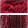 PESAAT Winter Women Knitted Hat Warm Lined Beret Hats Woman