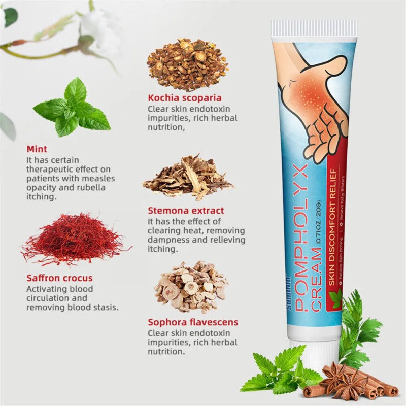 Ungüento Antipruriginoso Para La Dishidrosis De La Piel No