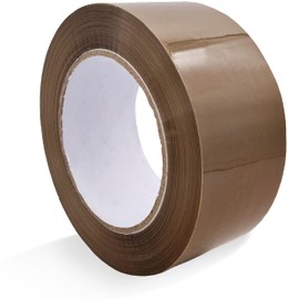 RAYLU PAPER Packing Tape for Sealing Cartons and Packaging Heavy Duty Tape 45 Micron 50mm x 132m (Pack of 1, Brown)