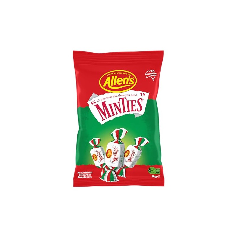 Allen's Minties Large Bag 1kg. - Australian